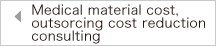 Medical material cost, outsorcing cost reduction consulting
